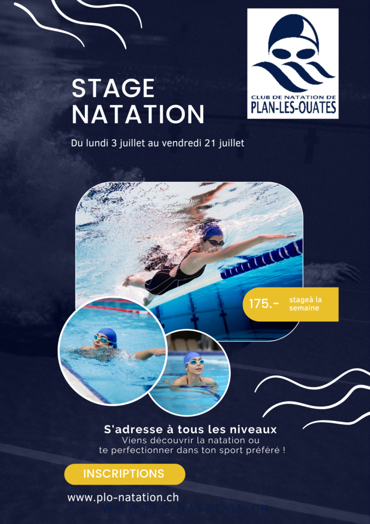 Stage De Natation Durant Les Vacances Scolaires Club De Natation Plan